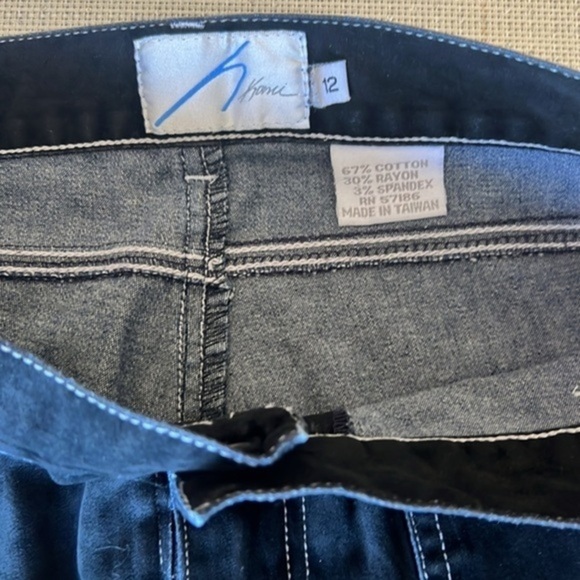 Karl Lagerfield Paris trousers zipper detail black sz 12 wardrobe office pants - Picture 5 of 11